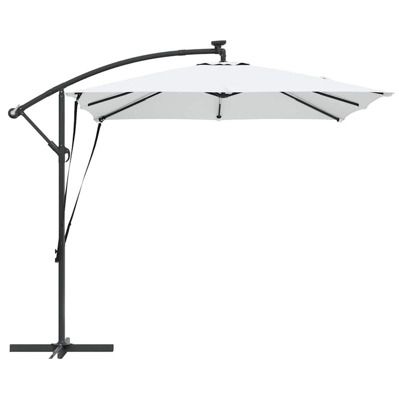 Casa si Gradina - Gradina si terasa - Umbrele si pavilioane - Umbrele - Parasol banana cu brate cu blocare Nisipiu 249 x 249 x 250 cm - Infinity.ro