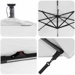 Casa si Gradina - Gradina si terasa - Umbrele si pavilioane - Umbrele - Parasol banana cu brate cu blocare Nisipiu 249 x 249 x 250 cm - Infinity.ro