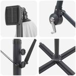 Casa si Gradina - Gradina si terasa - Umbrele si pavilioane - Umbrele - Parasol banana cu brate cu blocare Nisipiu 249 x 249 x 250 cm - Infinity.ro