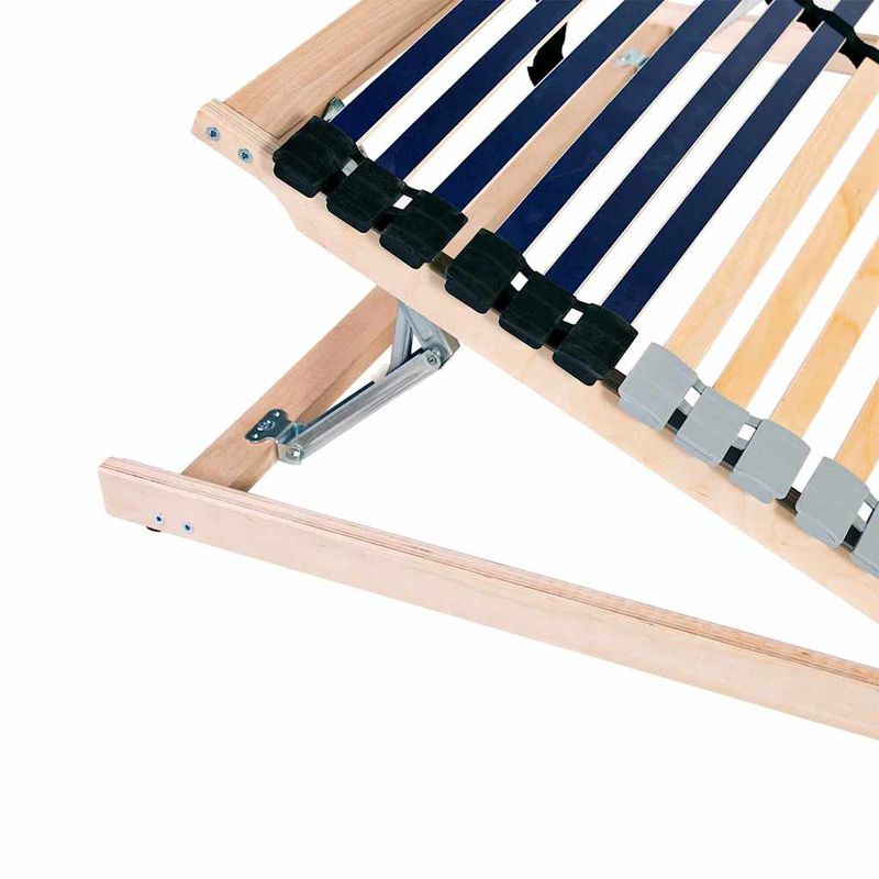 Casa si Gradina - Mobilier - Saltele si somiere - Somiere - Somiera pat Manual Maro 140 x 190 cm Lemn de fag masiv - Infinity.ro