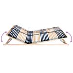 Casa si Gradina - Mobilier - Saltele si somiere - Somiere - Somiera pat Manual Maro 140 x 190 cm Lemn de fag masiv - Infinity.ro