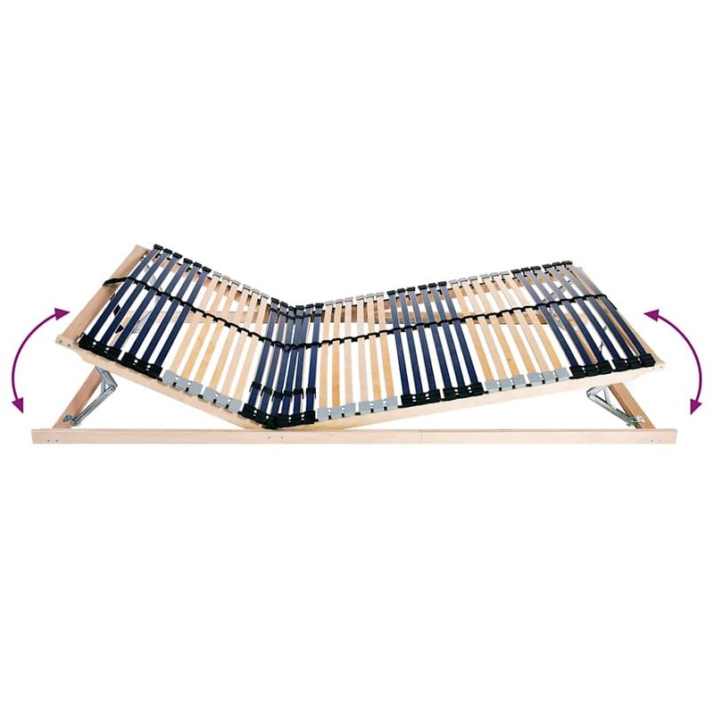 Casa si Gradina - Mobilier - Saltele si somiere - Somiere - Somiera pat Manual Maro 140 x 190 cm Lemn de fag masiv - Infinity.ro