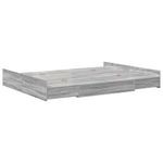 Casa si Gradina - Mobilier - Paturi si accesorii - Paturi - Cadru de pat cu depozitare cu sertar cu headboard sonoma gri 160 x 200 cm - Infinity.ro