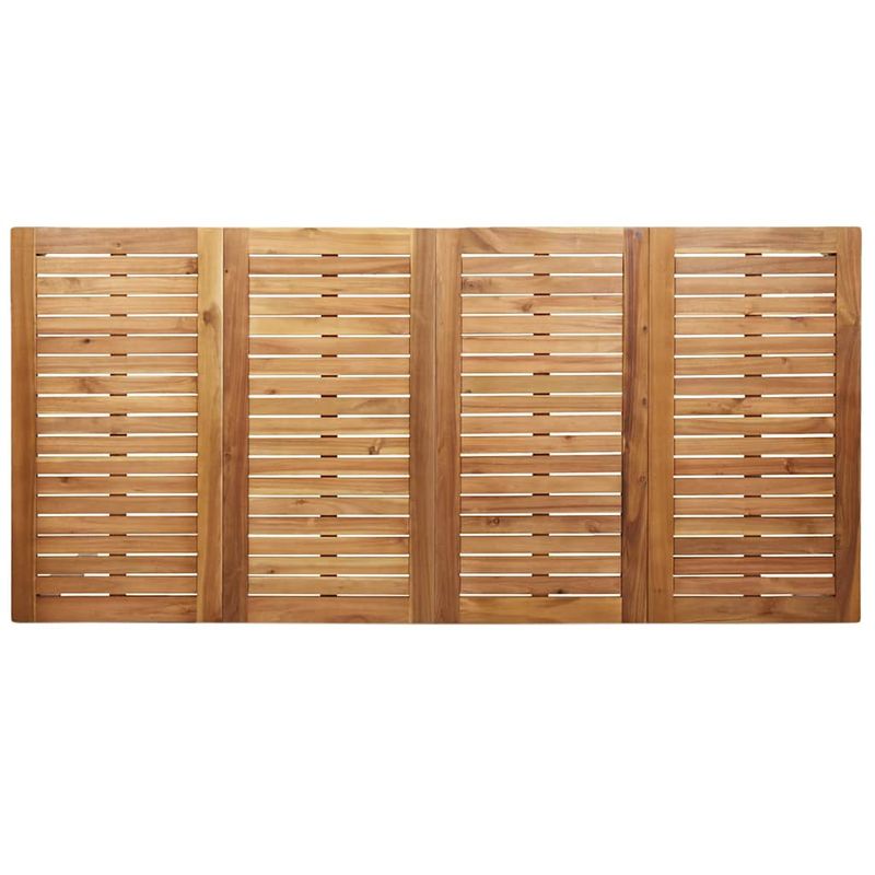 Casa si Gradina - Gradina si terasa - Mobilier exterior - Mese gradina - Set mese gradina 9 pcs Lemn de tec masiv si otel inoxidabil - Infinity.ro