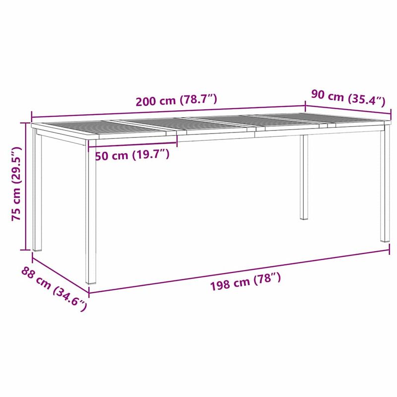 Casa si Gradina - Gradina si terasa - Mobilier exterior - Mese gradina - Set mese gradina 9 pcs Lemn de tec masiv si otel inoxidabil - Infinity.ro