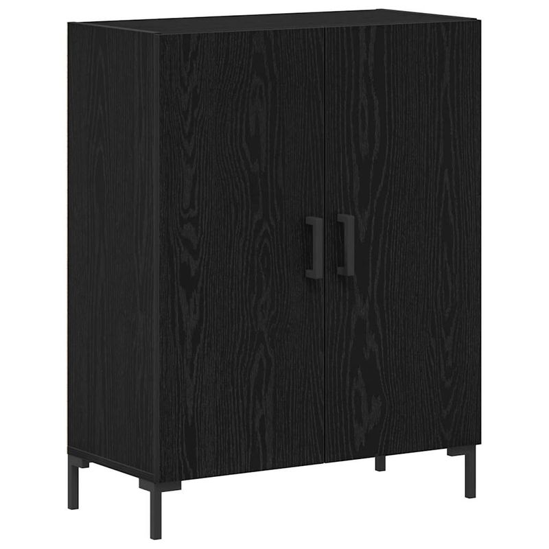 Casa si Gradina - Mobilier - Comode si corpuri - Comode - bufet  Stejar Negru 69.5x34x180 cm Lemn Prelucrat - Infinity.ro