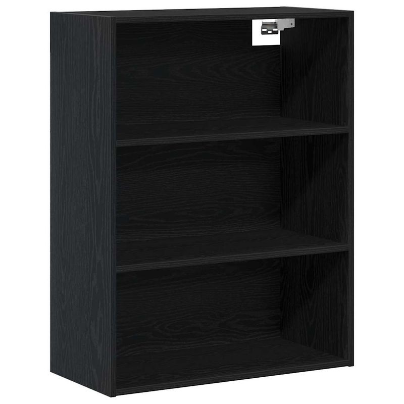 Casa si Gradina - Mobilier - Comode si corpuri - Comode - bufet  Stejar Negru 69.5x34x180 cm Lemn Prelucrat - Infinity.ro