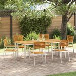 Casa si Gradina - Gradina si terasa - Mobilier exterior - Mese gradina - Set de Masa pentru Gradina 7 pcs - Infinity.ro