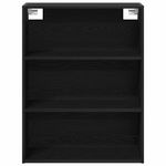 Casa si Gradina - Mobilier - Comode si corpuri - Comode - bufet  Stejar Negru 69.5x34x180 cm Lemn Prelucrat - Infinity.ro