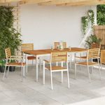 Casa si Gradina - Gradina si terasa - Mobilier exterior - Mese gradina - Set de Masa pentru Gradina 7 pcs - Infinity.ro