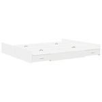 Casa si Gradina - Mobilier - Paturi si accesorii - Paturi - Cadru de pat cu depozitare cu sertar cu headboard cu depozitare Alb 180 x 200 cm - Infinity.ro