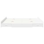 Casa si Gradina - Mobilier - Paturi si accesorii - Paturi - Cadru de pat cu depozitare cu sertar cu headboard cu depozitare Alb 180 x 200 cm - Infinity.ro
