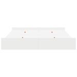 Casa si Gradina - Mobilier - Paturi si accesorii - Paturi - Cadru de pat cu depozitare cu sertar cu headboard cu depozitare Alb 180 x 200 cm - Infinity.ro