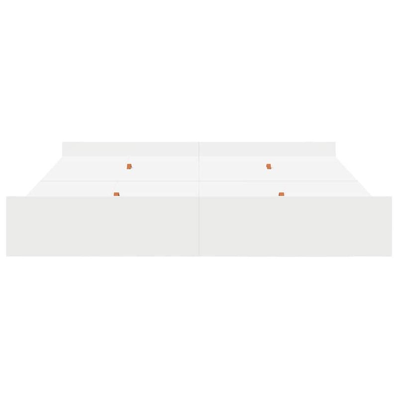 Casa si Gradina - Mobilier - Paturi si accesorii - Paturi - Cadru de pat cu depozitare cu sertar cu headboard cu depozitare Alb 180 x 200 cm - Infinity.ro