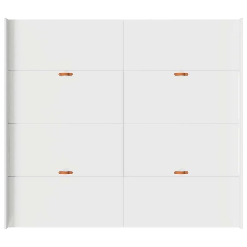 Casa si Gradina - Mobilier - Paturi si accesorii - Paturi - Cadru de pat cu depozitare cu sertar cu headboard cu depozitare Alb 180 x 200 cm - Infinity.ro