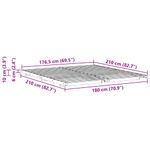Casa si Gradina - Mobilier - Paturi si accesorii - Paturi - Cadru de pat de podea Alb 180 x 210 cm Lemn masiv de pin - Infinity.ro