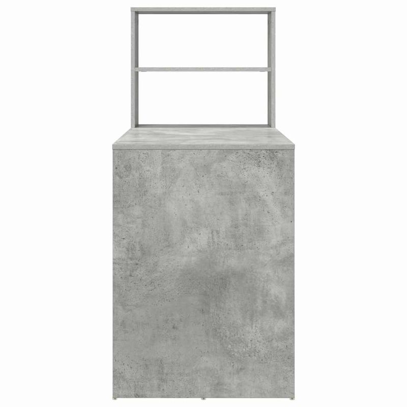 Casa si Gradina - Mobilier - Mese si birouri - Birouri - Biroul cu stocare gri-concret 113x54x120 cm din lemn prelucrat - Infinity.ro