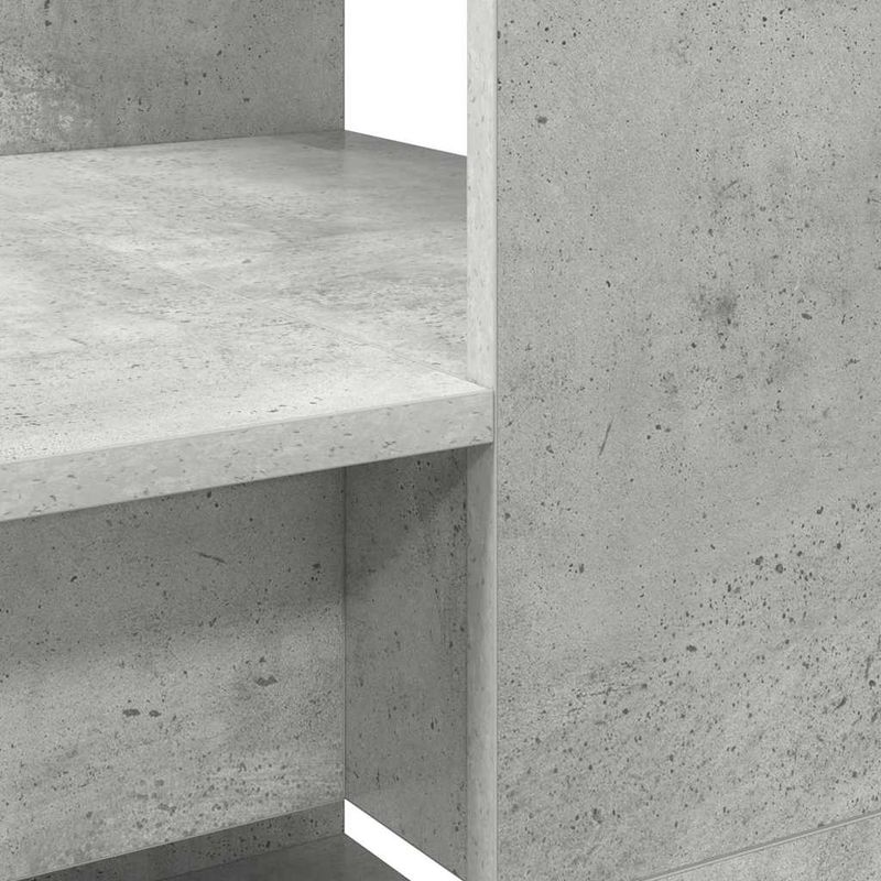 Casa si Gradina - Mobilier - Mese si birouri - Birouri - Biroul cu stocare gri-concret 113x54x120 cm din lemn prelucrat - Infinity.ro