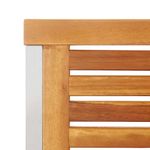 Casa si Gradina - Gradina si terasa - Mobilier exterior - Mese gradina - Set de Masa pentru Gradina , 7 Piese, din Lemn Masiv de Acacia si Otel Inoxidabil - Infinity.ro