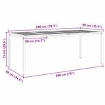 Casa si Gradina - Gradina si terasa - Mobilier exterior - Mese gradina - Set de Masa pentru Gradina , 7 Piese, din Lemn Masiv de Acacia si Otel Inoxidabil - Infinity.ro