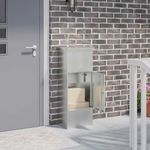 Casa si Gradina - Constructii - Depozitare, transport si protectie - Cutii postale - Cutie pentru colet Negru 44.5 x 29 x 110.5 cm Otel galvanizat - Infinity.ro
