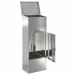 Casa si Gradina - Constructii - Depozitare, transport si protectie - Cutii postale - Cutie pentru colet Negru 44.5 x 29 x 110.5 cm Otel galvanizat - Infinity.ro