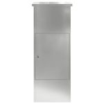 Casa si Gradina - Constructii - Depozitare, transport si protectie - Cutii postale - Cutie pentru colet Negru 44.5 x 29 x 110.5 cm Otel galvanizat - Infinity.ro