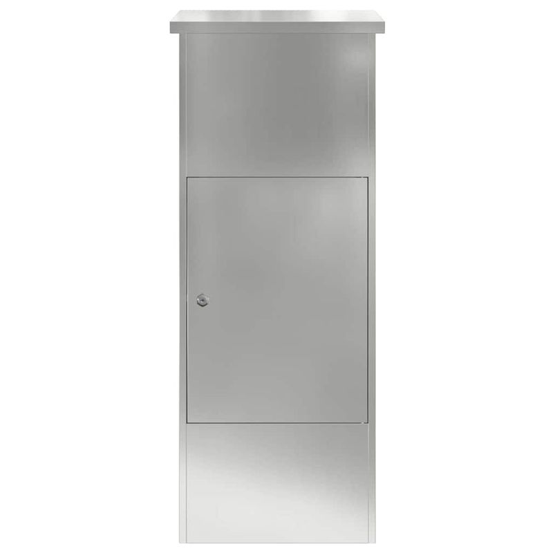 Casa si Gradina - Constructii - Depozitare, transport si protectie - Cutii postale - Cutie pentru colet Negru 44.5 x 29 x 110.5 cm Otel galvanizat - Infinity.ro