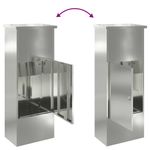 Casa si Gradina - Constructii - Depozitare, transport si protectie - Cutii postale - Cutie pentru colet Negru 44.5 x 29 x 110.5 cm Otel galvanizat - Infinity.ro