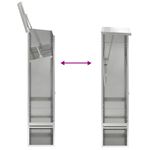 Casa si Gradina - Constructii - Depozitare, transport si protectie - Cutii postale - Cutie pentru colet Negru 44.5 x 29 x 110.5 cm Otel galvanizat - Infinity.ro