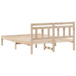 Casa si Gradina - Mobilier - Paturi si accesorii - Paturi - Cadru de pat cu headboard Maro 120 x 200 cm Lemn masiv de pin - Infinity.ro