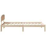 Casa si Gradina - Mobilier - Paturi si accesorii - Paturi - Cadru de pat cu tablie 75x190 cm din lemn masiv de pin - Infinity.ro