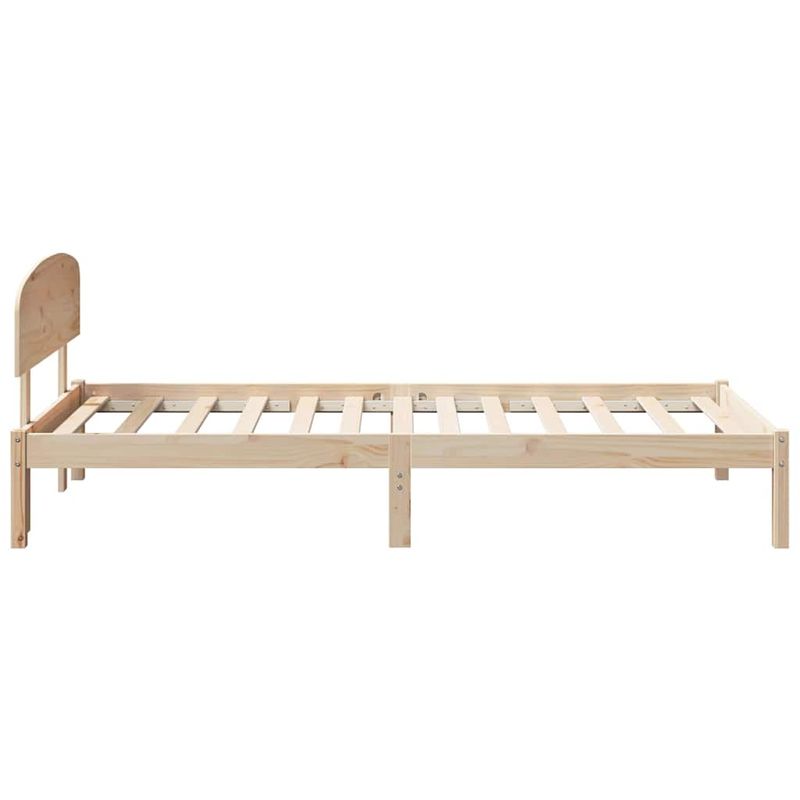 Casa si Gradina - Mobilier - Paturi si accesorii - Paturi - Cadru de pat cu tablie 75x190 cm din lemn masiv de pin - Infinity.ro