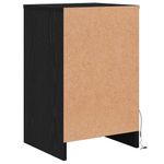 Casa si Gradina - Mobilier - Comode si corpuri - Noptiere - Noptiera LED cu sertar Stejar negru 38 x 34 x 61 cm PAL - Infinity.ro