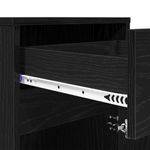 Casa si Gradina - Mobilier - Comode si corpuri - Noptiere - Noptiera LED cu sertar Stejar negru 38 x 34 x 61 cm PAL - Infinity.ro