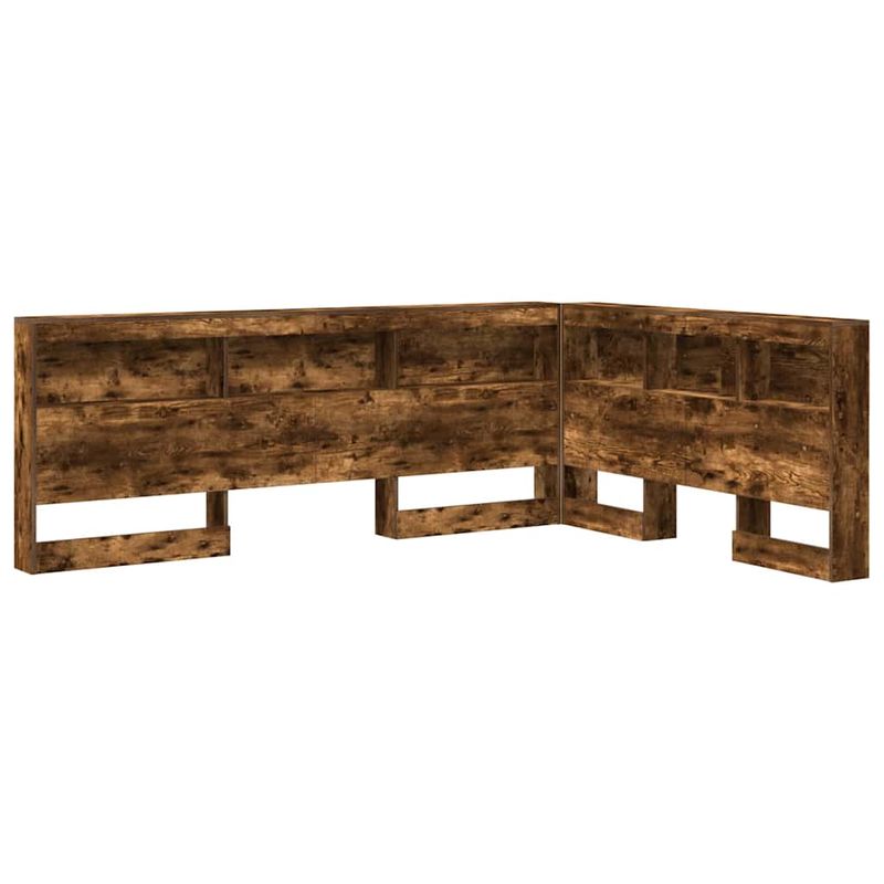 Casa si Gradina - Mobilier - Paturi si accesorii - Accesorii paturi - Tablie de pat cu LED, gri taupe, 183x16x78/88 cm, textil - Infinity.ro