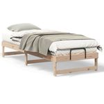 Casa si Gradina - Mobilier - Paturi si accesorii - Paturi - Cadru de pat cu maneri de transport Maro 80 x 200 cm - Infinity.ro