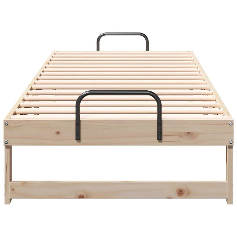 Casa si Gradina - Mobilier - Paturi si accesorii - Paturi - Cadru de pat cu maneri de transport Maro 80 x 200 cm - Infinity.ro