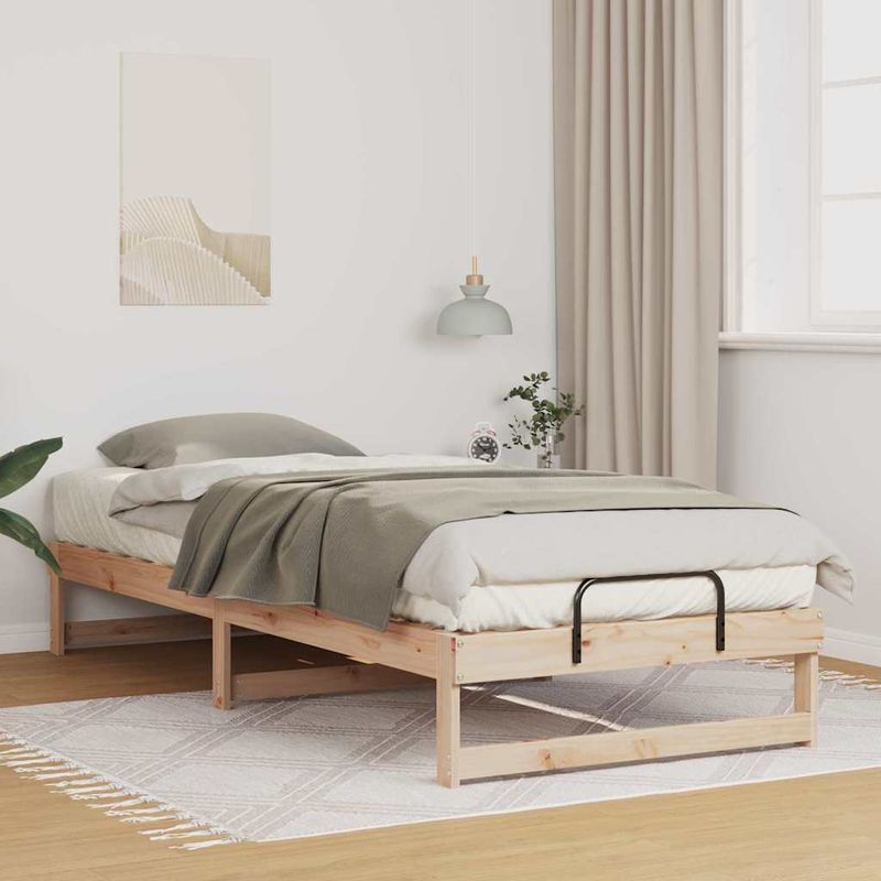 Casa si Gradina - Mobilier - Paturi si accesorii - Paturi - Cadru de pat cu maneri de transport Maro 90 x 220 cm - Infinity.ro