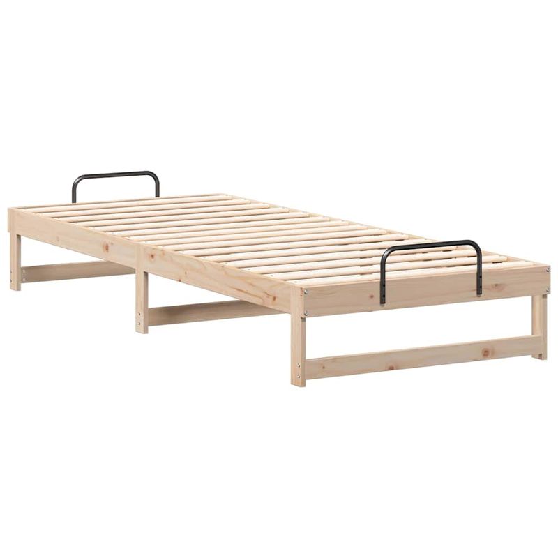 Casa si Gradina - Mobilier - Paturi si accesorii - Paturi - Cadru de pat cu maneri de transport Maro 90 x 220 cm - Infinity.ro