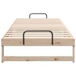 Casa si Gradina - Mobilier - Paturi si accesorii - Paturi - Cadru de pat cu maneri de transport Maro 90 x 220 cm - Infinity.ro