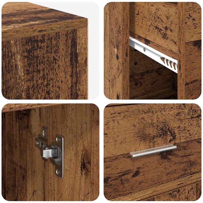 Casa si Gradina - Mobilier - Mese si birouri - Birouri - Birou de colt din lemn vechi 102x88x75 cm din lemn prelucrat - Infinity.ro