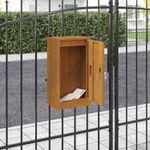 Casa si Gradina - Constructii - Depozitare, transport si protectie - Cutii postale - cutie postala Ruginit 30 x 23 x 55 cm - Infinity.ro