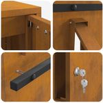 Casa si Gradina - Constructii - Depozitare, transport si protectie - Cutii postale - cutie postala Ruginit 30 x 23 x 55 cm - Infinity.ro