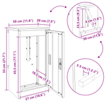 Casa si Gradina - Constructii - Depozitare, transport si protectie - Cutii postale - cutie postala Ruginit 30 x 23 x 55 cm - Infinity.ro