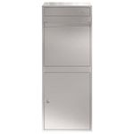 Casa si Gradina - Constructii - Depozitare, transport si protectie - Cutii postale - Cutie pentru colet Negru 41 x 38 x 103 cm Otel inoxidabil - Infinity.ro