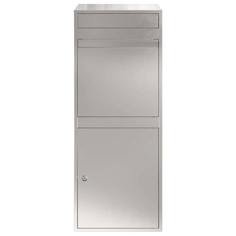 Casa si Gradina - Constructii - Depozitare, transport si protectie - Cutii postale - Cutie pentru colet Negru 41 x 38 x 103 cm Otel inoxidabil - Infinity.ro