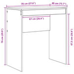 Casa si Gradina - Mobilier - Mese si birouri - Birouri - Birou cu stocare Stejar Sonoma Lemn prelucrat - Infinity.ro