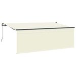 Casa si Gradina - Gradina si terasa - Umbrele si pavilioane - Pavilioane - Cort cu jaluzele Crem 350 x 200 x 120 cm Material textil, Metal - Infinity.ro