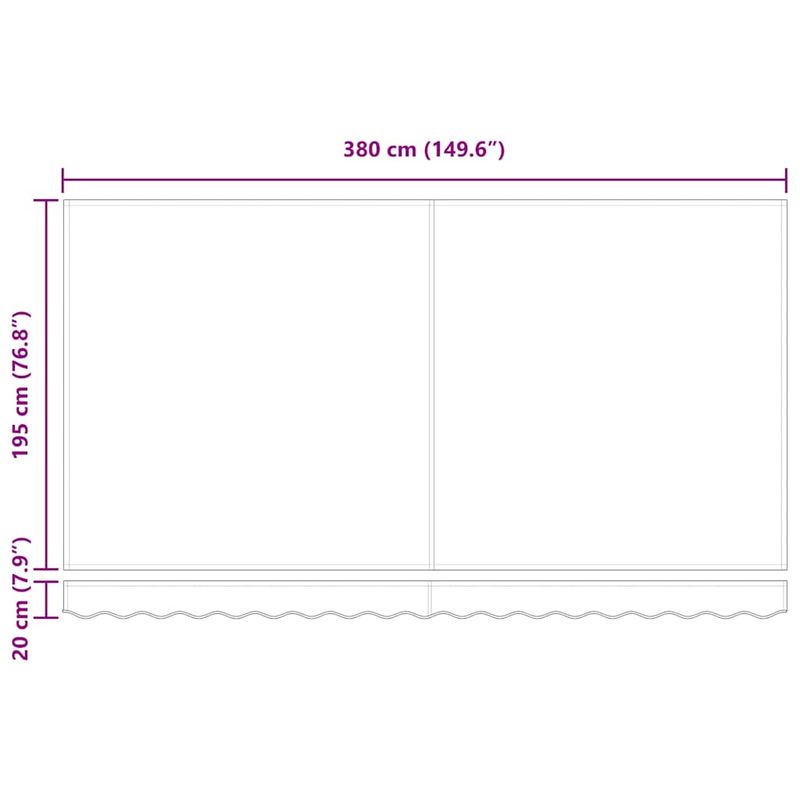 Casa si Gradina - Gradina si terasa - Umbrele si pavilioane - Pavilioane - Cortina Retractabila Antracit 400x200 cm Tesatura si poliester - Infinity.ro